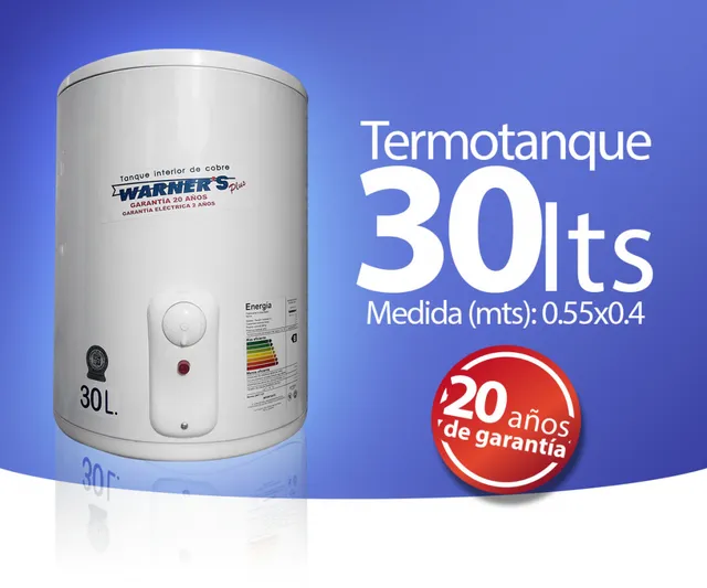 Calefón Warners Cobre 30 Litros